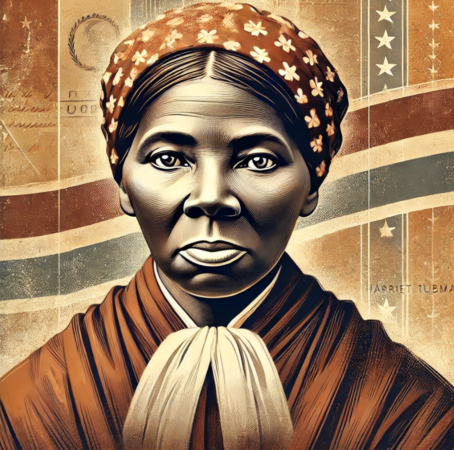Portrait d'Harriet Tubman, héroïne de l'abolition de l'esclavage