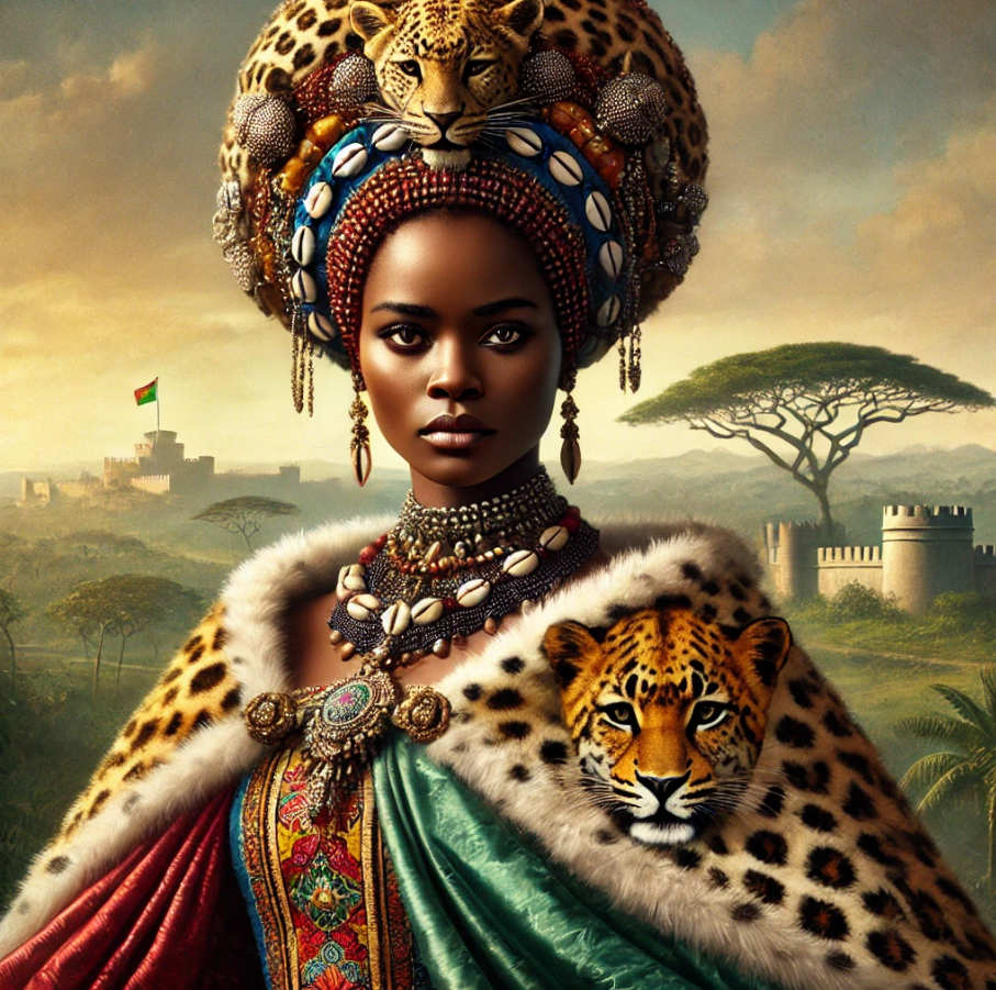 Portrait de la reine Nzinga, souveraine de l'Angola