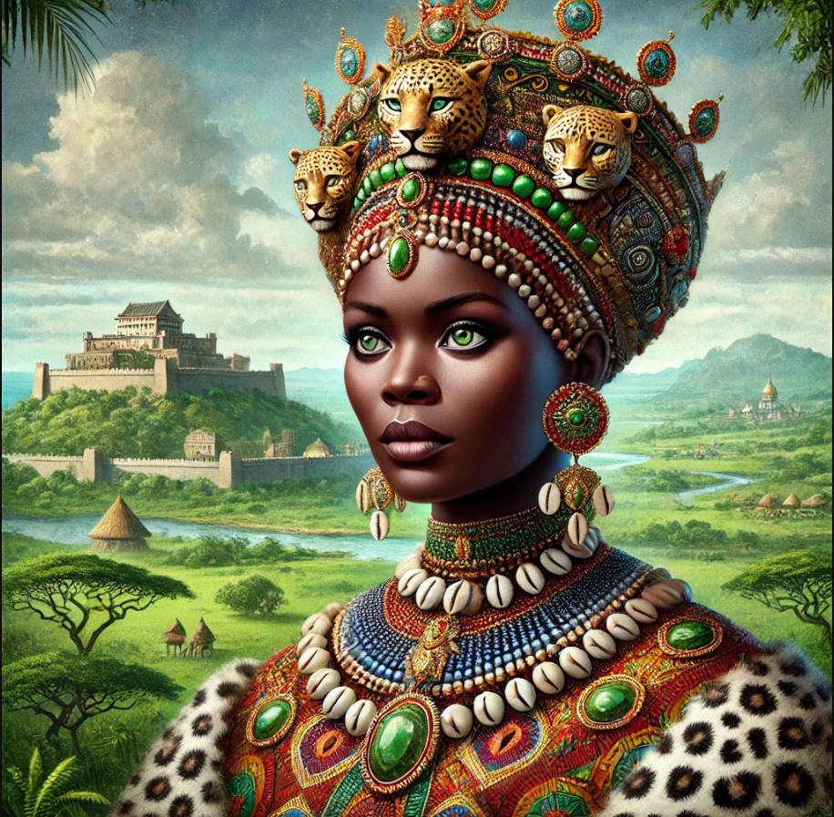Portrait de Queen Nzinga, reine résistante en Afrique